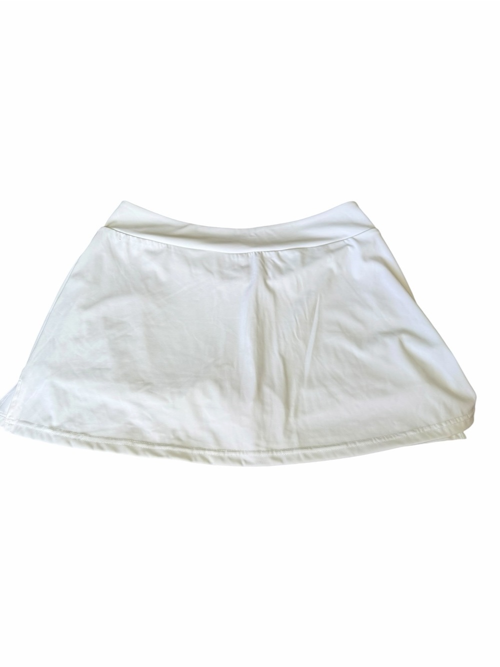 OQQ White Athletic Skort with Crossover Waistband size large - Picture 3 of 4